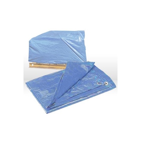 Economy Utility Tarp,Weave/8X8,Gauge 4.75 Mil,9X12,Blue